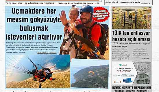 Trakya Gazetesi : Yamaç paraşütü Uçmakdere de çokça tercih ediliyor